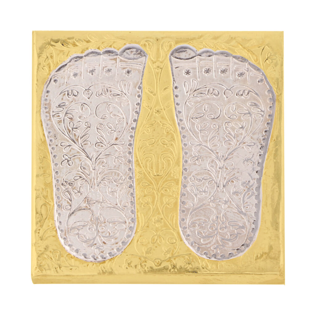 Laxmi ji Charan in Silver by Osasbazaar Main GJ