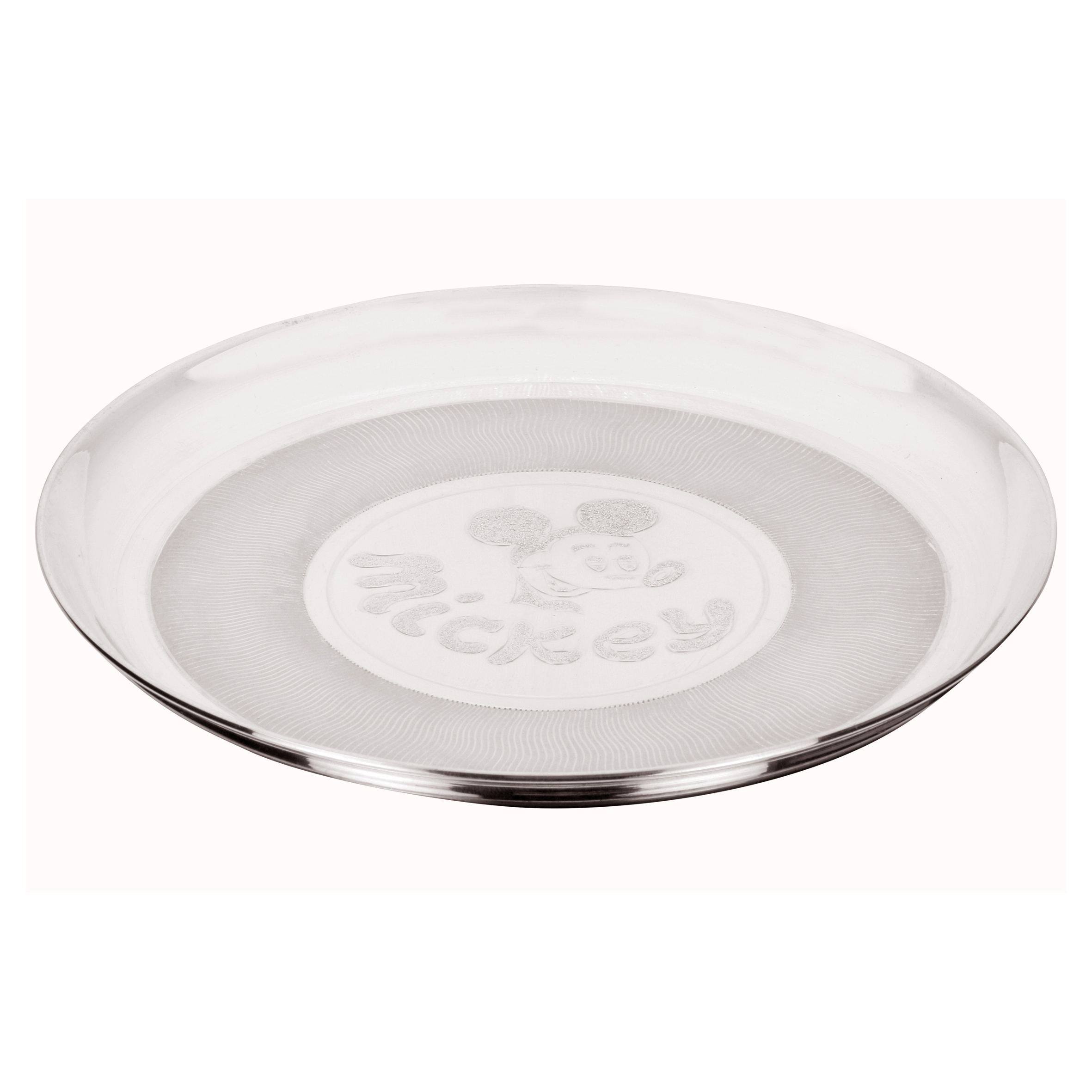 Osasbazaar Sterling Silver Baby Plate - Mickey Mouse Design - Main