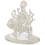 Durga Maa in Silver by Osasbazaar Left
