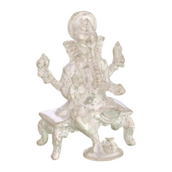 Ganesh ji in Silver by Osasbazaar Left