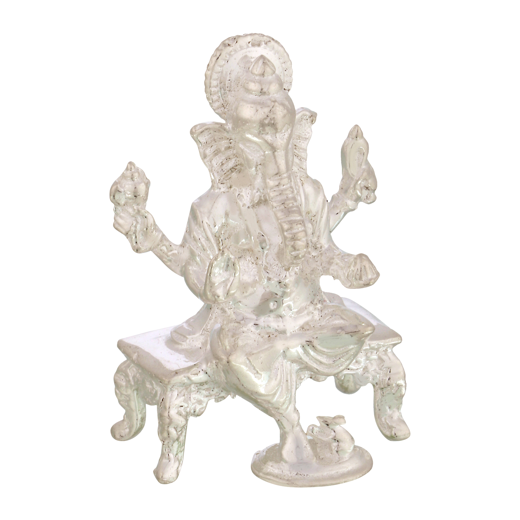 Ganesh ji in Silver by Osasbazaar Left Ganesh ji in Silver by Osasbazaar Left