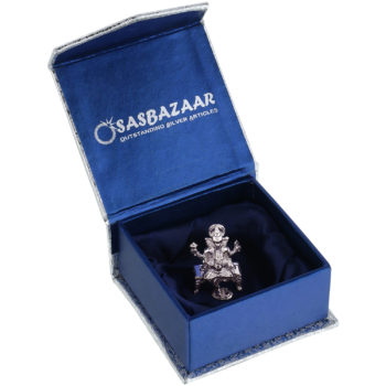 Ganesh ji in Silver by Osasbazaar Packaging