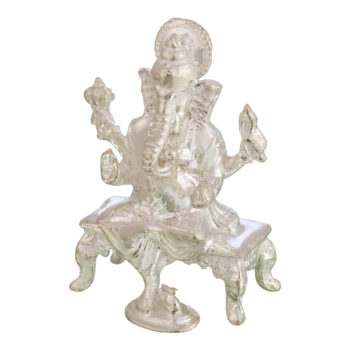 Ganesh ji in Silver by Osasbazaar Right