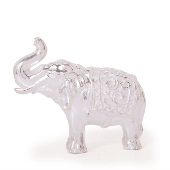 OSASELSTU Elephant Statue in Silver by Osasbazaar Main