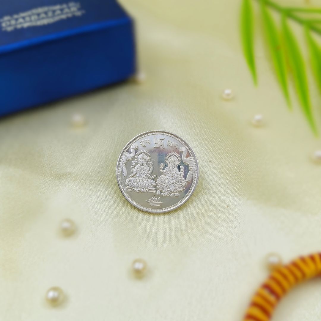 Ganesh Laxmi Silver Coin 10 gms Image Main