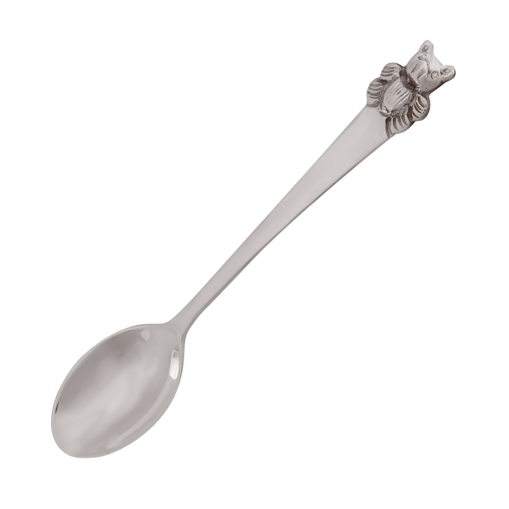 Spoon Baby Teddy in Silver by Osasbazaar Main