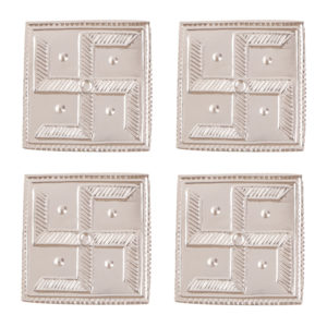 Swastik Saathiya in Silver by Osasbazaar Main Set of 4