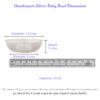 Bowl Baby 50 ml in Silver by Osasbazaar Dimensions
