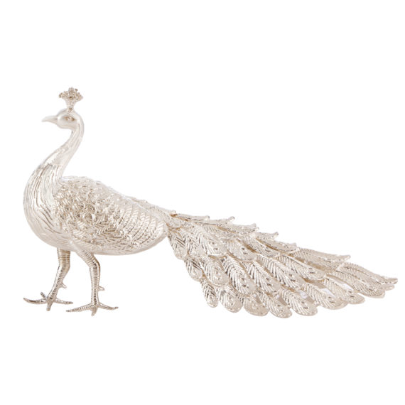 Peacock in Silver by Osasbazaar Main