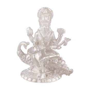 Saraswati ji in Silver by Osasbazaar Main