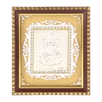 Frame Laxmi ji in Silver by Osasbazaar Main