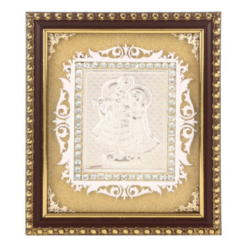 Frame Radha Krishna in Silver by Osasbazaar Main