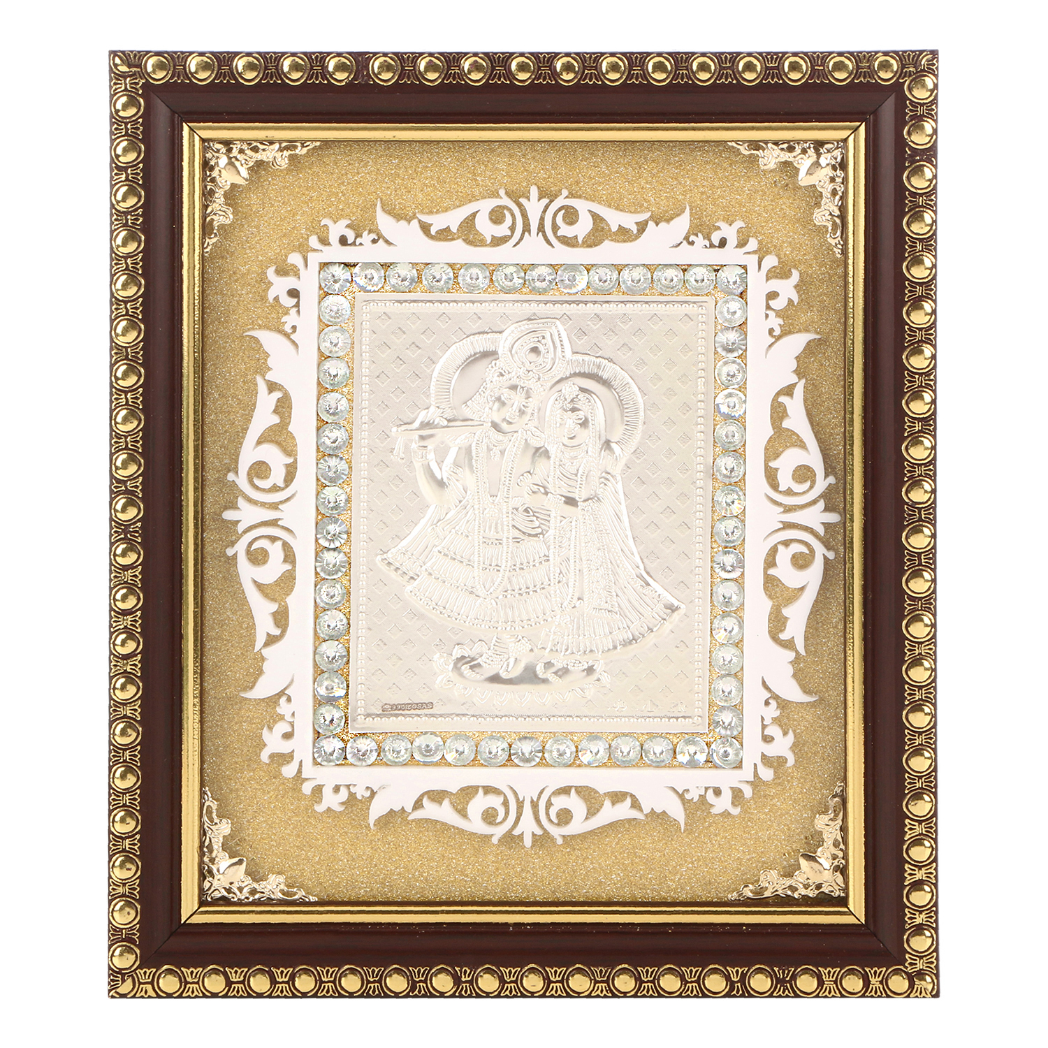 Frame Radha Krishna in Silver by Osasbazaar Main Frame Radha Krishna in Silver by Osasbazaar Main