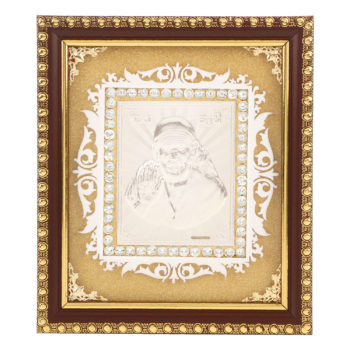 Frame Sai Baba in Silver by Osasbazaar Main