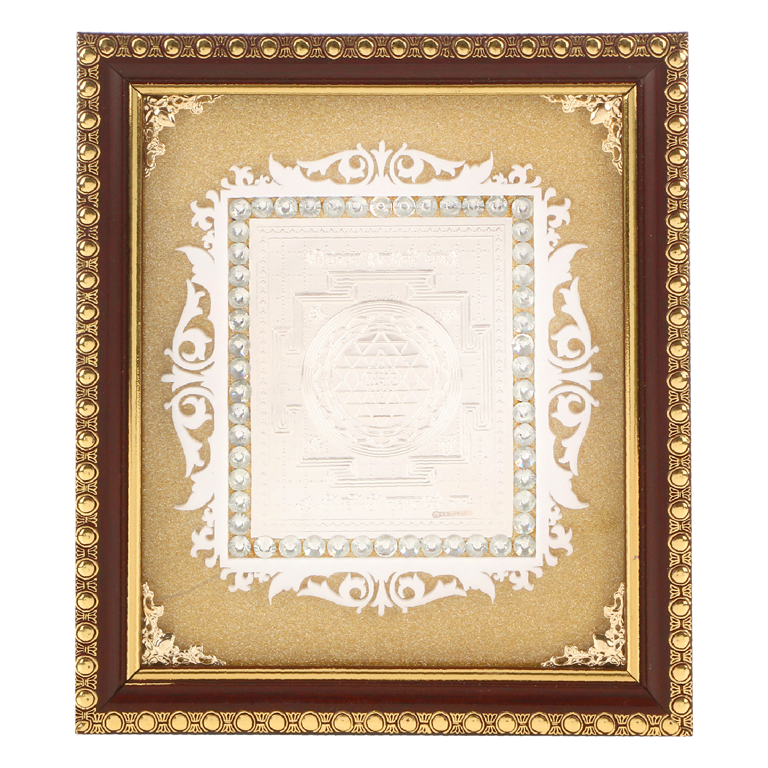 Frame Sri Yantra in Silver by Osasbazaar Main Frame Sri Yantra in Silver by Osasbazaar Main
