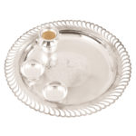 Aarti Thali in Silver by Osasbazaar Main