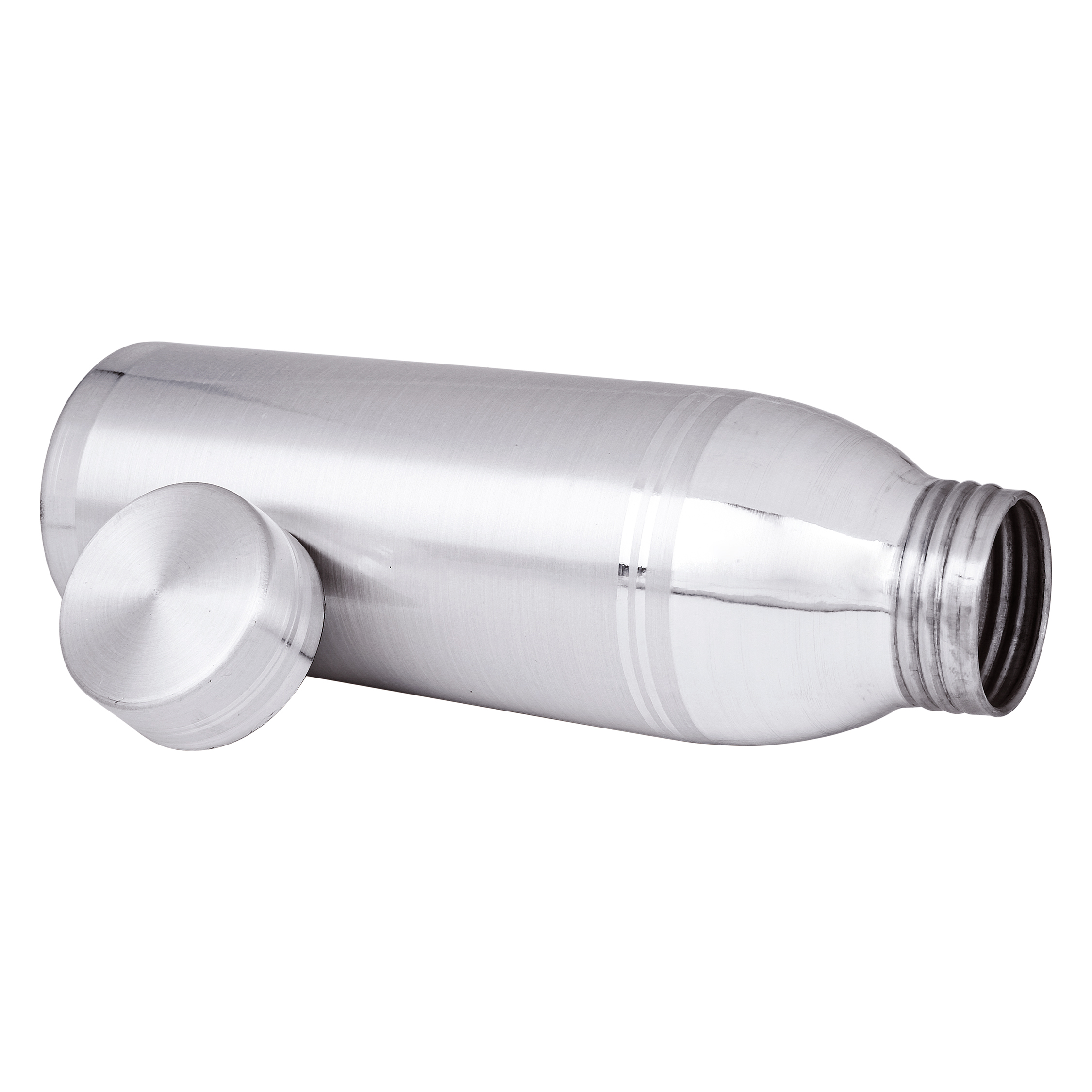 Water Bottle in Silver by Osasbazaar Open