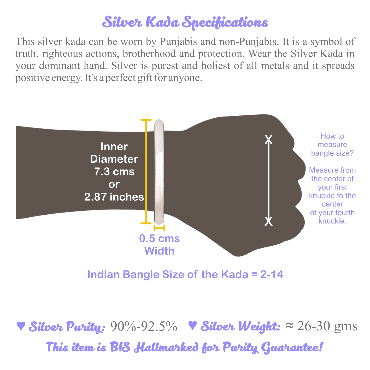 Sterling Silver Kada 214 Osasbazaar