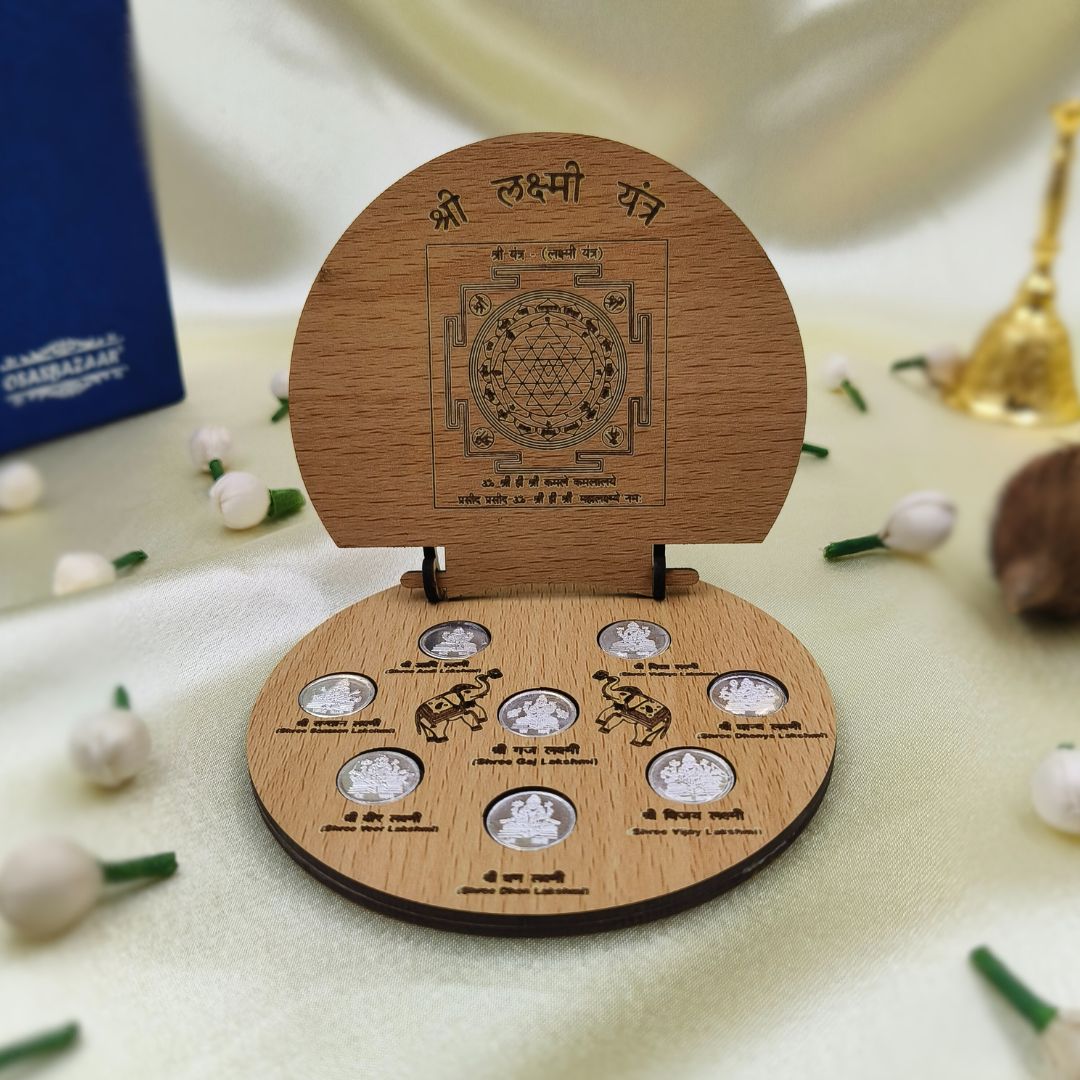 Ashta Lakshmi Silver Coins 8 gms Lifestyle Image 1