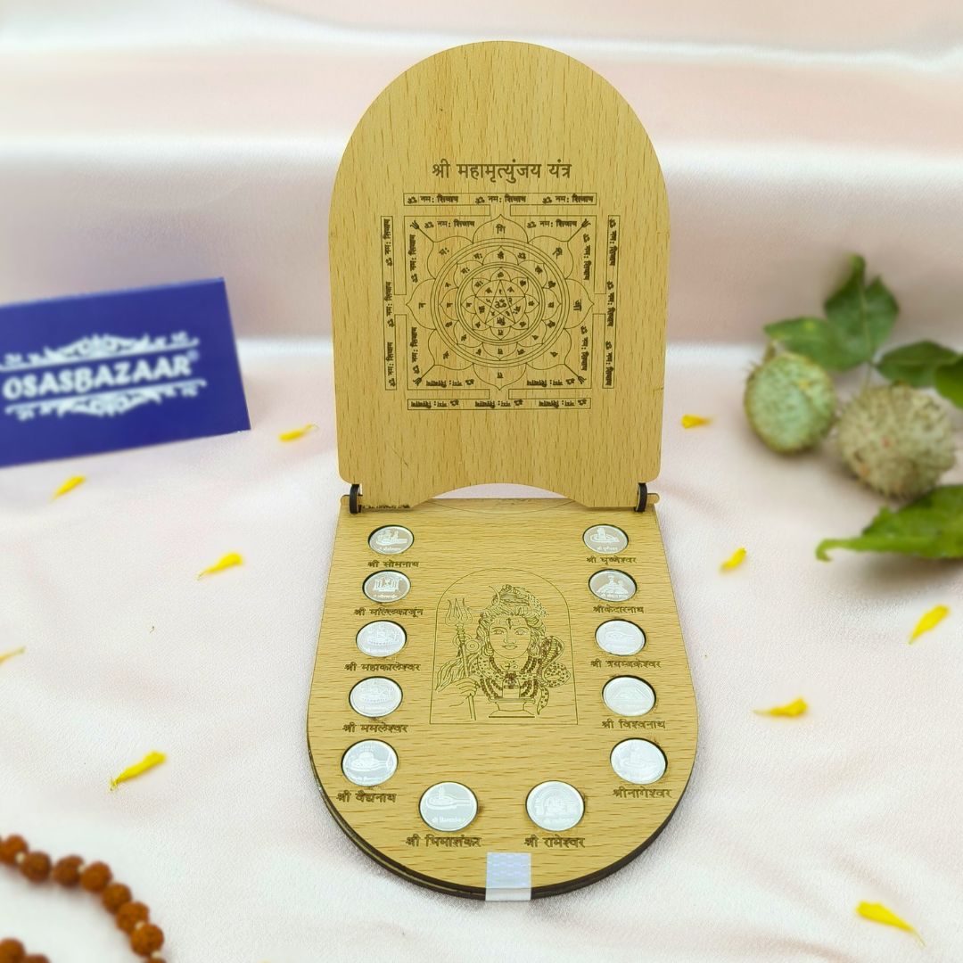 Shiva Jyotirling Silver Coins 12 gms Image Angle 1