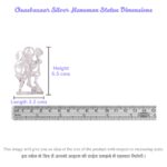 Hanuman in Silver by Osasbazaar Dimensions