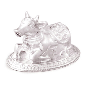 Nandi Statue in Silver by Osasbazaar Main