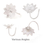 Flower Lotus in Silver by Osasbazaar Angle Image
