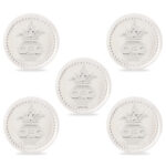 Kalash Swastik Coin 5 pieces in Silver by Osasbazaar Angle Image