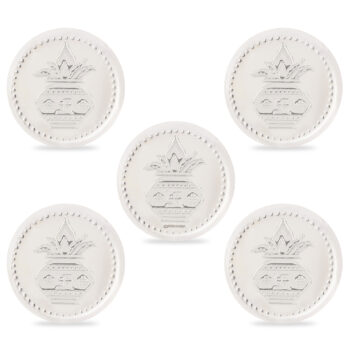 Kalash Swastik Coin 5 pieces in Silver by Osasbazaar Angle Image