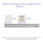 Laxmi Charan and Yantra in Silver by Osasbazaar Dimensions Image