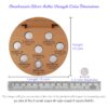 Ashta Vinayak Coins 8 Gram - Dimensions Image
