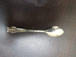 Engraving on a Silver Baby Spoon 2