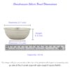 Bowl 50ml in Silver by Osasbazaar Dimensions