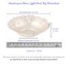 Bowl Light Big in Silver by Osasbazaar Dimensions