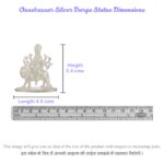 Durga Maa in Silver by Osasbazaar Dimensions