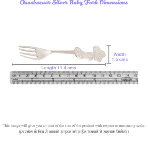 Fork Baby Mickey in Silver by Osasbazaar Dimensions