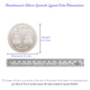 Ganesh Laxmi Coin in Silver 100gms by Osasbazaar Dimensions