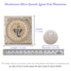 Ganesh Laxmi Coin in Silver 10gms by Osasbazaar Dimensions