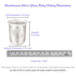 Glass Baby Mickey in Silver by Osasbazaar Dimensions