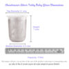 Glass Baby Teddy in Silver by Osasbazaar Dimensions