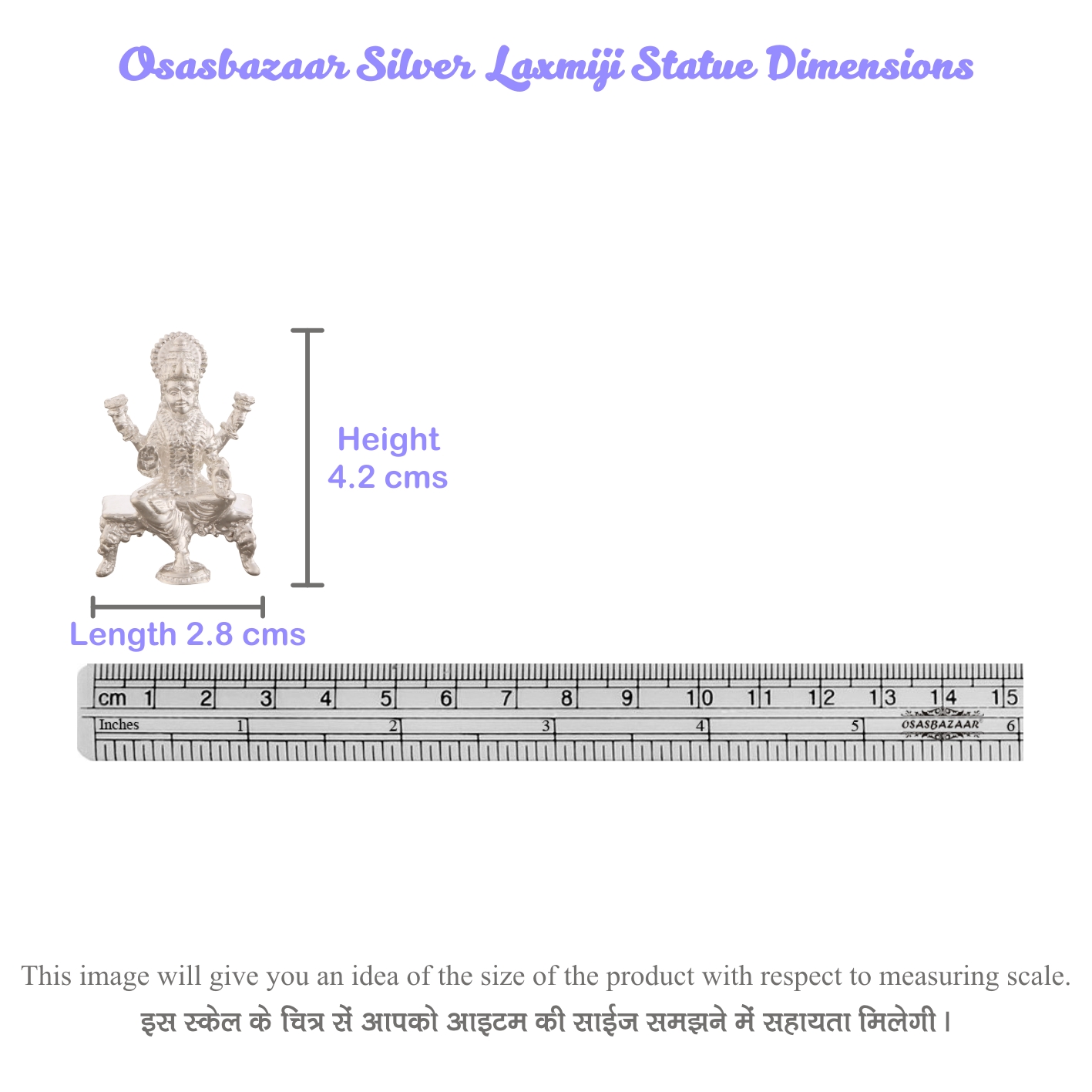 Laxmi ji in Silver by Osasbazaar Dimensions Laxmi ji in Silver by Osasbazaar Dimensions