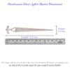 Letter Opener Silver Dimensions