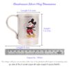 Mickey Mug Silver Dimensions