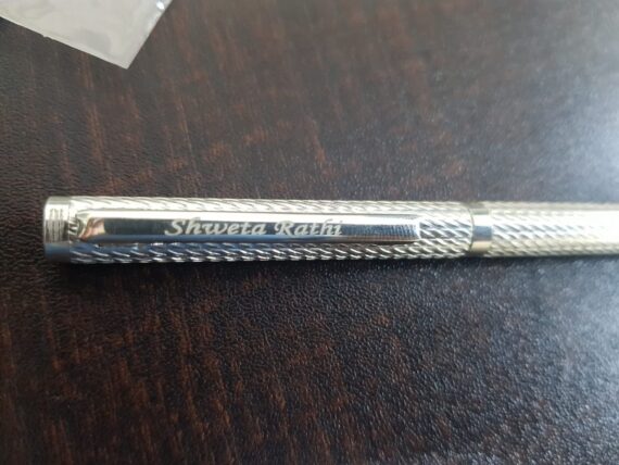 Engraving on Silver Pen