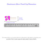 Pencil Cap in Silver by Osasbazaar Dimensions Image