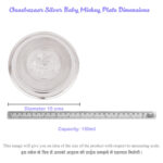 Plate Baby Mickey in Silver by Osasbazaar Dimensions