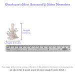 Saraswati ji in Silver by Osasbazaar Dimensions