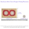Silver Coin 10gm x2 in Red Golden Ring Packing by Osasbazaar Dimensions