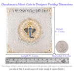 Silver Coin 10gm x4 in Ganesh ji Moti Packing by Osasbazaar Dimensions