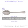 Spoon in Silver by Osasbazaar Dimensions
